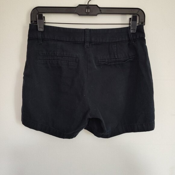 Ladies SZ 00 J Crew Factory Black 5" Cotton Chino Short - Picture 2 of 3